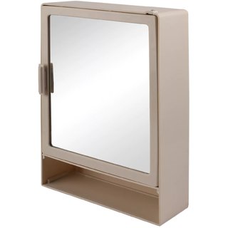 Zahab Hifi Single Door Plastic Bathroom Cabinet With Mirror Zahab Hifi Single Door Plastic Bathroom Cabinet With Mirror Shelf Ivory