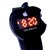 Sanweb Black Apple Shape Kids LED Digital Watch With Date And Day Display LED Watch For Boys  Girls