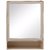 Zahab Hifi Single Door Plastic Bathroom Cabinet with Mirror/Shelf-Ivory