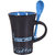 Truenow Ventures Pvt. Ltd. Matte Finish Inside Ceramic Printed Mug With Spoon