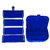 ABHINIDI Combo 1 pc blue earring folder and 1 pc blue ear ring box vanity case