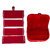 ABHINIDI Combo 1 pc red earring folder and 1 pc red ear ring box vanity case