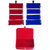 ABHINIDI Combo 1 pc red earring folder 1 pc blue ear ring folder 1 pc ring jewelry vanity box