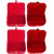 Abhinidi combo deal 2pc red ring box & 2pc red earring vanity box