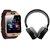 Zemini DZ09 Smartwatch and MS 771C Bluetooth Headphone for Oppo F1s(DZ09 Smart Watch With 4G Sim Card, Memory Card| MS 771C Bluetooth Headphone)