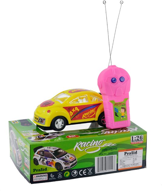 yellow remote control car