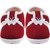 Neska Moda Baby Boys and Girls Butterfly Maroon Booties For 0 To 12 Months Infants BT79