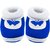Neska Moda Baby Boys and Girls Butterfly Blue Booties For 0 To 12 Months Infants SK144