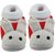 Neska Moda Baby Boys and Girls Rabbit Red Booties For 0 To 12 Months Infants SK130