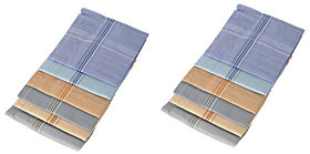 Aadikart Men's Color Cotton Handkerchief -pack of 12