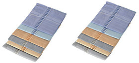 Aadikart Men's Color Cotton Handkerchief -pack of 12