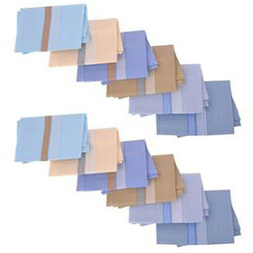 Aadikart Men's Color Cotton Handkerchief -pack of 12