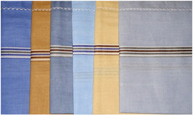 Aadikart Men's Color Cotton Handkerchief -pack of 6