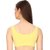 Hothy  Yellow Cyan  Blue Sports Air Bra ( Pack Of 3)
