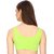 Hothy  Yellow Pink  Green Sports Air Bra ( Pack Of 3)