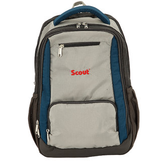 Buy Scout School Bag, College Multi Utility Laptop Backpack, 15 Liters (Air force Blue Gray ...
