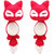 Penny Jewels Alloy Party Wear Fashionable Latest Designer 2 Pair  Beautiful Combo Animal Earring Set For Women