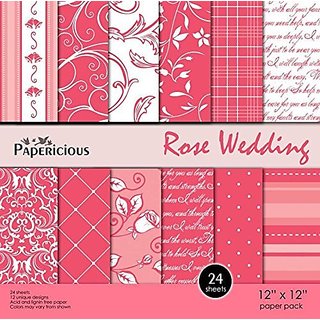paper patterned greeting cardstock 12x12 scrapbooking printed decorative multi craft gift rose wrapping making card shopclues