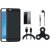 Lenovo K8 Back Cover with Spinner, Earphones, Tempered Glass and USB Cable