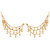 JewelMaze Zinc Alloy Gold Plated Pearl Pair of Kan Chain - AAA4164