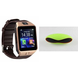 Zemini DZ09 Smartwatch and Rugby Bluetooth Speaker for VIVO y31a DZ09 Smart Watch With 4G Sim Card Memory Card Rugby Bluetooth Speaker