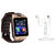 Zemini DZ09 Smart Watch and S6 Bluetooth Headsetfor MOTOROLA moto x(DZ09 Smart Watch With 4G Sim Card, Memory Card| S6 Bluetooth Headset)