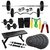 H-tagFitness 30 Kg Home Gym Set + Flat Bench + 5ft Bar + 3 ft Curl Bar with Spring Lock + More