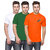 T-10 Sports Men'S Orange Half Sleeve T-Shirts