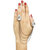 JewelMaze White Austrian Stone Tassel Chain Double Finger Ring-FAJ0149