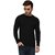 Rigo Black Bottom Side Zip Full Sleeve Slim Fit Tshirt For Men