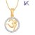 V. K Jewels Om Pendant Gold And Rhodium Plated - Ps1008g by Vkjewelsonline 