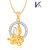 V. K Jewels MORESHWER Pendant gold and Rhodium plated -  PS1024G