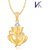 V. K Jewels Ganesh Murti Pendant gold and Rhodium plated -  PS1054G