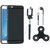 Vivo V7 Plus Silicon Slim Fit Back Cover with Spinner, Selfie Stick and Earphones