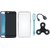 Vivo V7 Plus Silicon Slim Fit Back Cover with Spinner, Silicon Back Cover, USB LED Light and OTG Cable