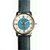 Rosra Blue Round Leather Strap Analog Watch For Men's