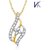 V. K Jewels Fashionable Gold And Rhodium Plated Pendant Set With Earrings - by Vkjewelsonline 