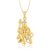 V. K Jewels LORD GADHADHARI HANUMAN Pendant gold and Rhodium plated -  PS1012G
