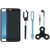 Samsung J7 Max Premium Back Cover with Spinner, Selfie Stick, Earphones and USB LED Light