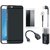 Samsung C9 Pro Soft Silicon Slim Fit Back Cover with Memory Card Reader, Tempered Glass, Earphones and OTG Cable