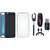Motorola Moto C Premium Quality Cover with Memory Card Reader, Silicon Back Cover, Selfie Stick, Digtal Watch and USB Cable