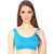 Hothy Women's Non-Padded Sports Bra (Cyan,Blue  Pink Pack Of 3)