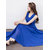 Westchic Royal Blue Mclea Long Dress For Women