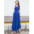 Westchic Royal Blue Mclea Long Dress For Women