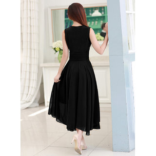 plain black frock