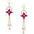 Penny Jewels Alloy Party Wear Latest Designer Colorful Flowers Hanging Earring Set For Women  Girls