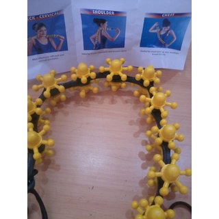 CERVICAL Magic Massager Yellow Easy Massager+free Acs Hand Grip