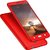 BS iPaky Full 360 Protection Front & Back Cover  With Tempered Glass for Samsung Galaxy  A7 2017 (red)
