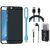 Oppo F5 Soft Silicon Slim Fit Back Cover with Memory Card Reader, Earphones, USB LED Light and USB Cable