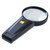 Hand Held Magnifying Glass With LED Light For Home Office Reading Camping Diameter 50mm